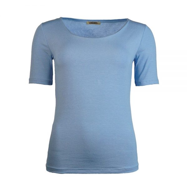 Basic-T-Shirt hellblau 34047433